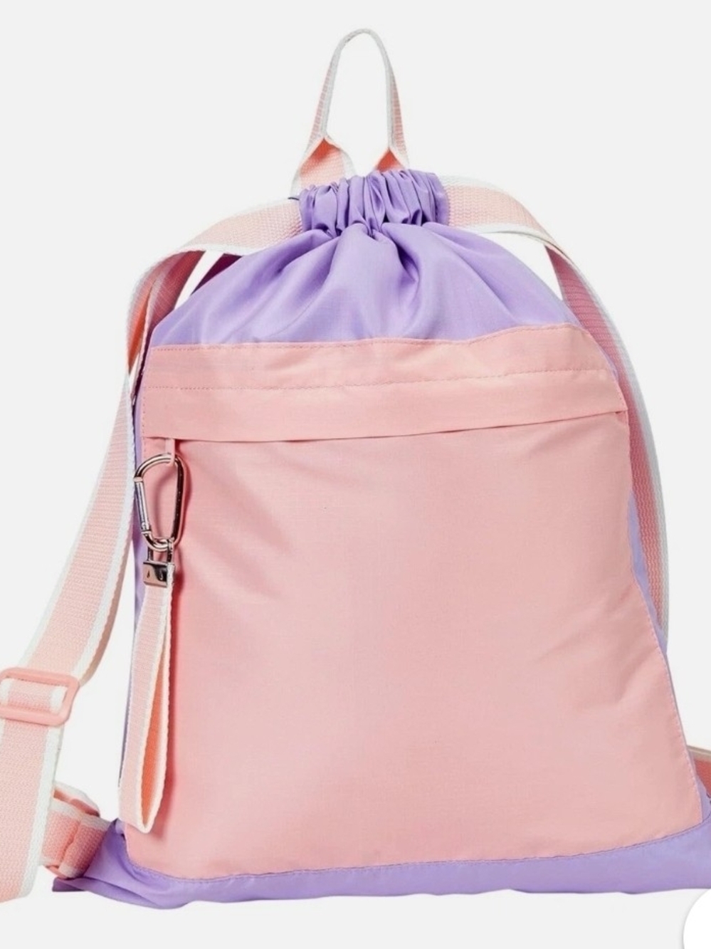 Pastel Pink & Lavender Thirty-One Cinch Backpack